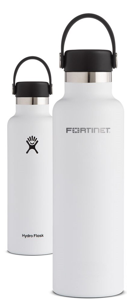 Hydroflask 21oz standard mouth bottle White Color