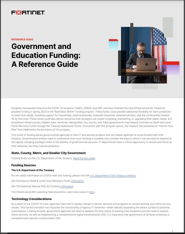 Reference Guide-Government and Education Funding (sold in package, 10pc per package)
