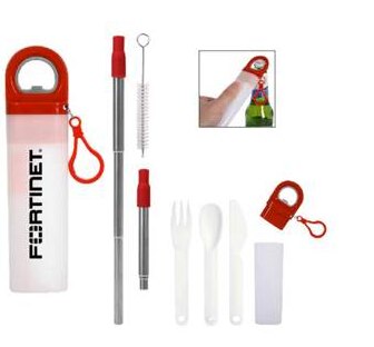 Cutlery Kit with bottle opener and carabiner