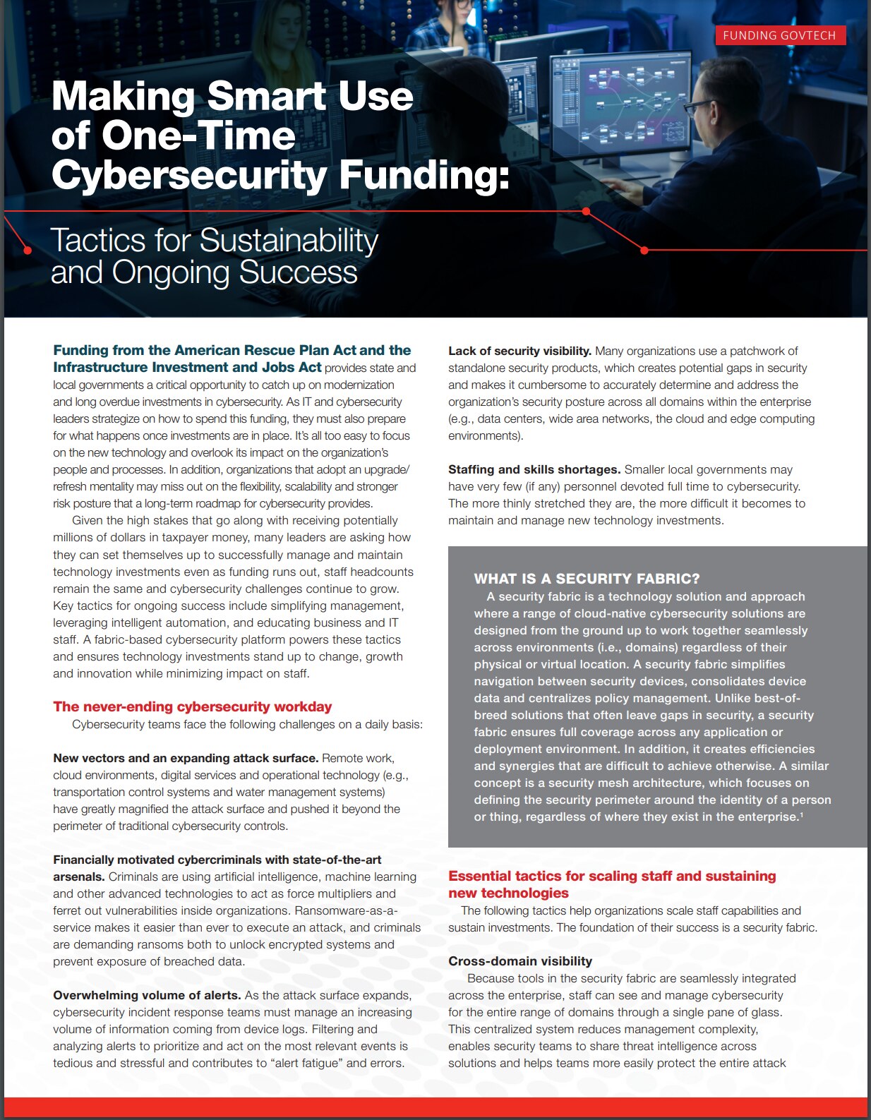 Making Smart Use of One-Time Cybersecurity Funding (sold in package, 10pc per package)