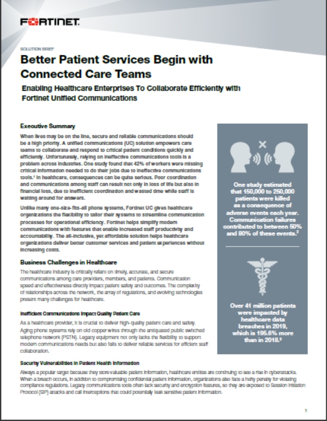 Better Patient Services Begin with Connected Care Teams (sold in package, 10pc per package)