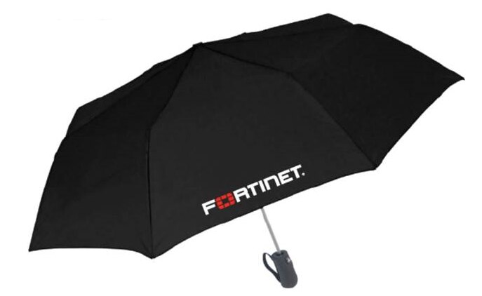 Compact umbrella in a carry pouch